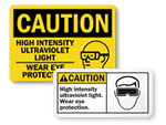 ISO UV Light Hazard Label, SKU: LB-0098