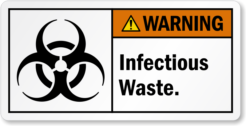 linen printable sign biohazard labels