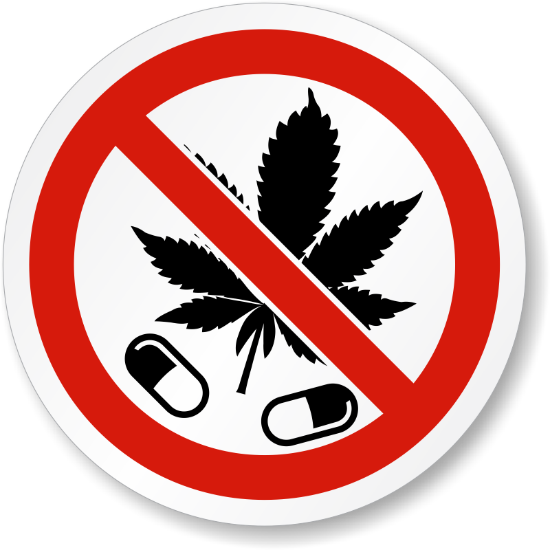 no drugs logo