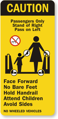 Escalator and Elevator Safety Labels | Free PDF