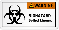 linen printable sign biohazard labels