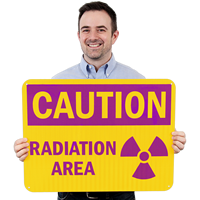 Caution Radiation Area Signs