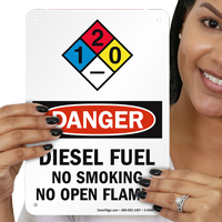 Danger Diesel Fuel Sign